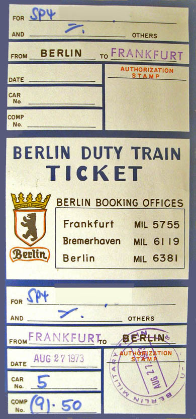 Duty Train Ticket AEBA For 034710